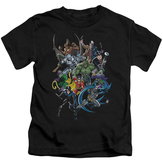 Batman Saints And Psychos Juvenile Kids Youth T Shirt Black