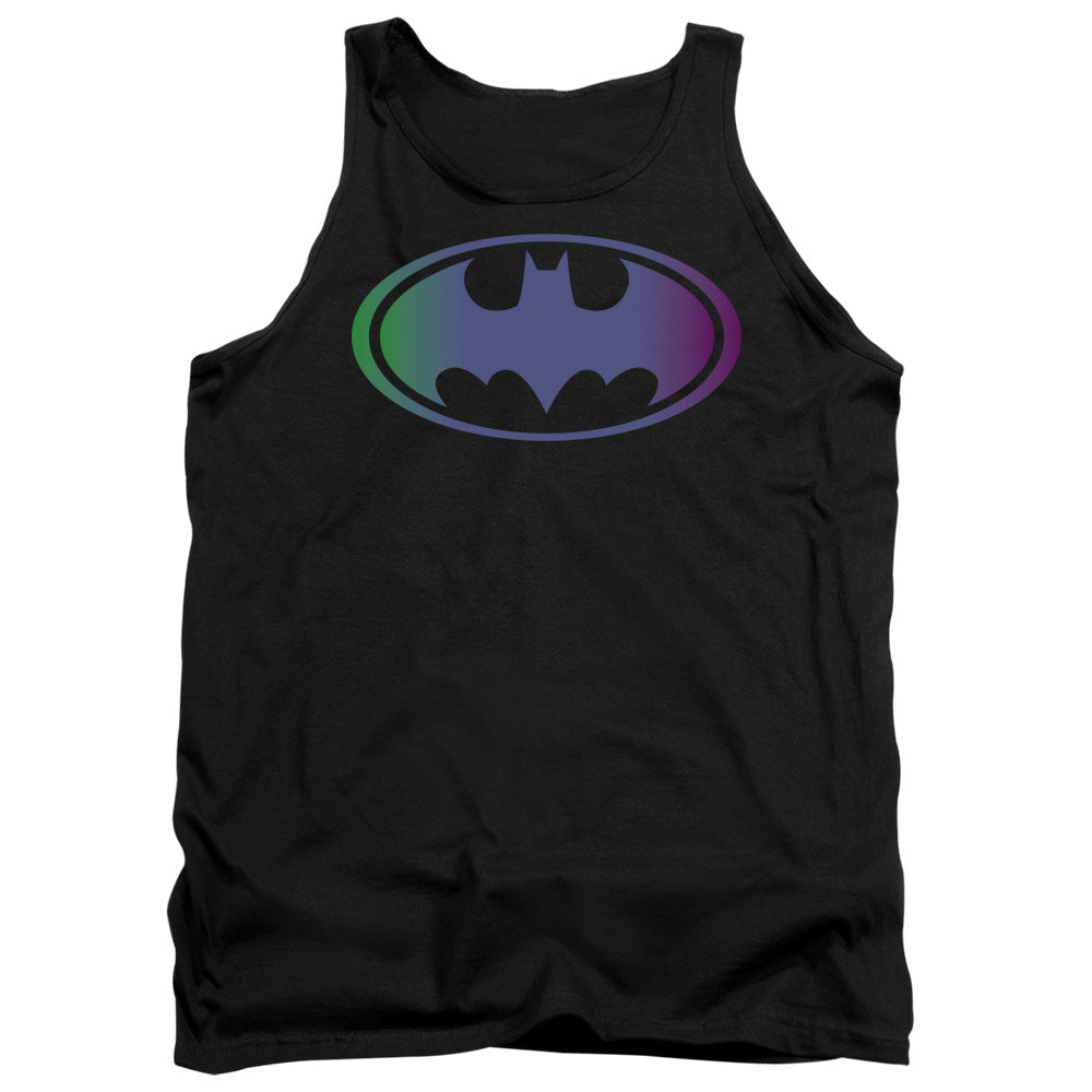 Batman Gradient Bat Logo Mens Tank Top Shirt Black