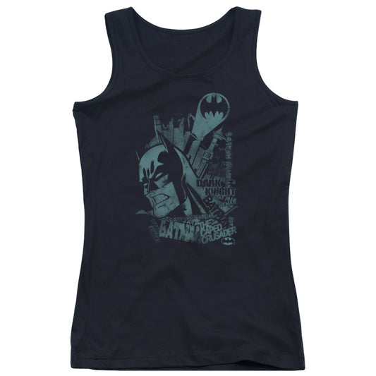 Batman Grited Teeth Womens Tank Top Shirt Black