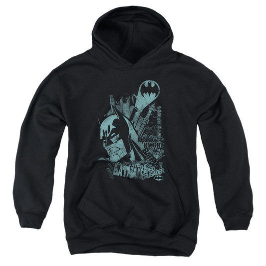 Batman Grited Teeth Kids Youth Hoodie Black
