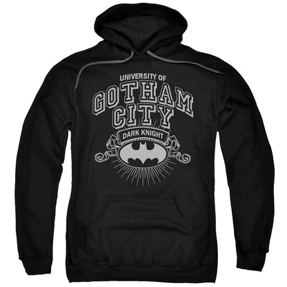 Batman University Of Gotham Mens Hoodie Black