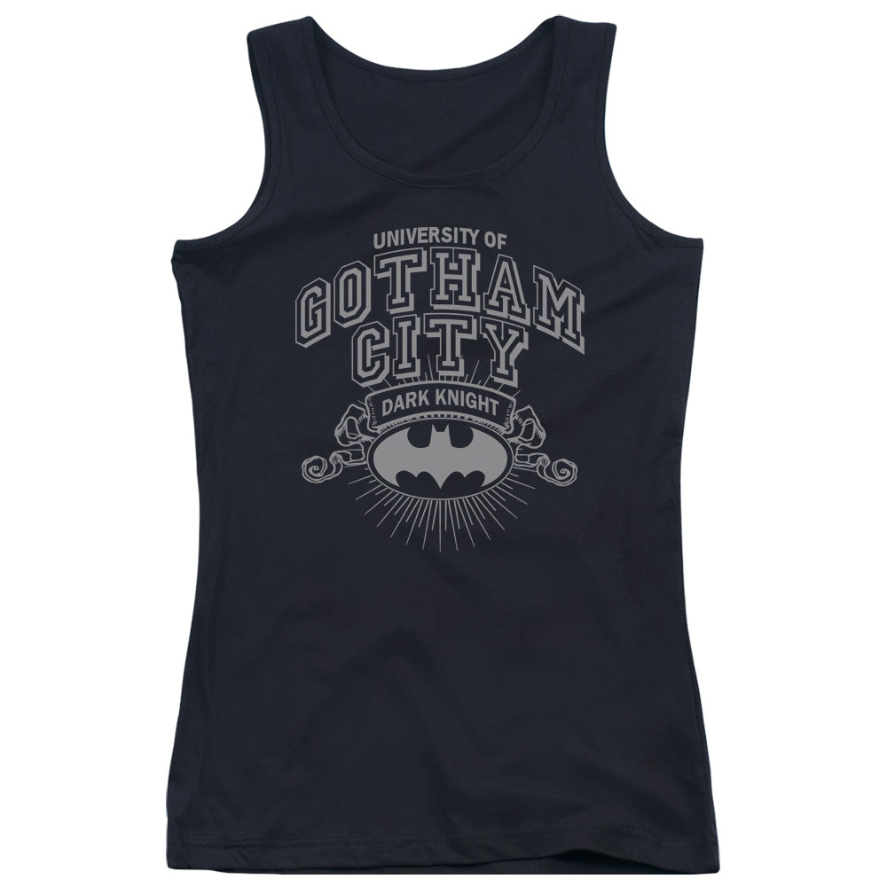 Batman University Of Gotham Womens Tank Top Shirt Black