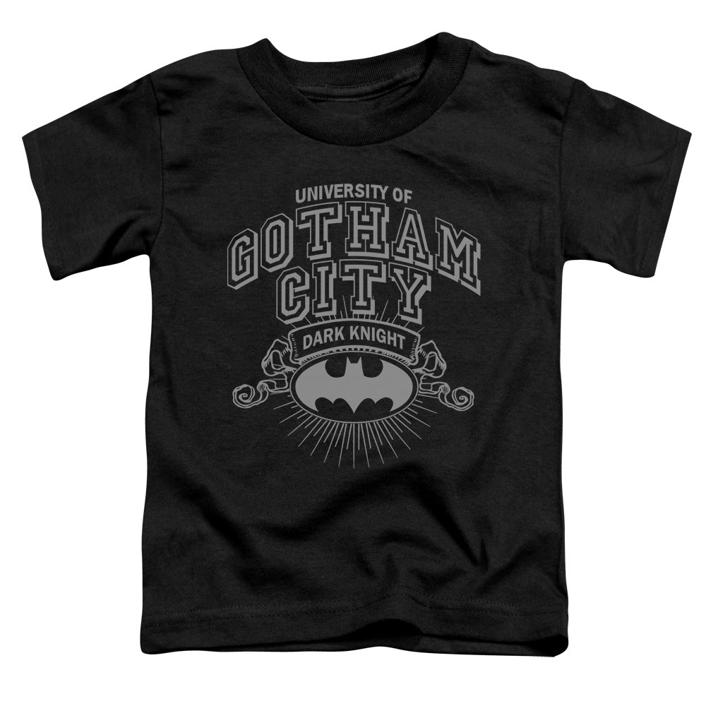 Batman University Of Gotham Toddler Kids Youth T Shirt Black