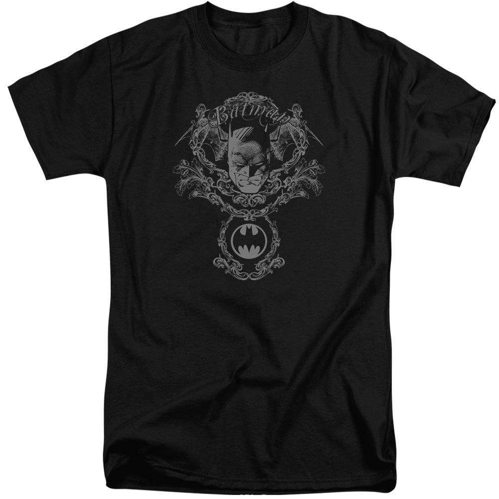 Batman Dark Knight Heraldry Mens Tall T Shirt Black
