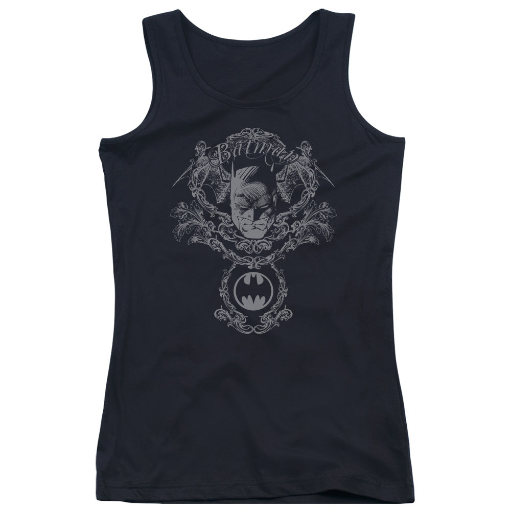 Batman Dark Knight Heraldry Womens Tank Top Shirt Black