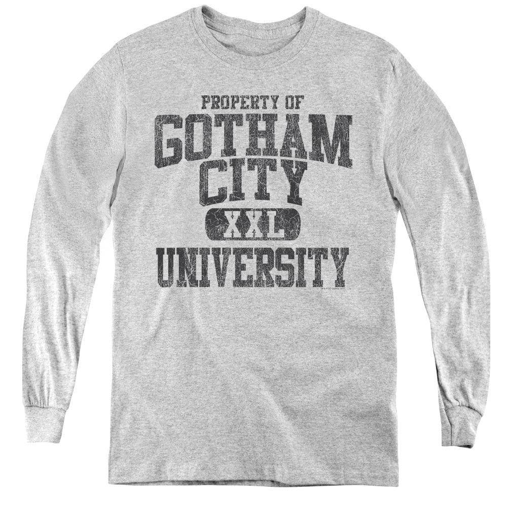 Batman Property Of Gcu Long Sleeve Kids Youth T Shirt Athletic Heather