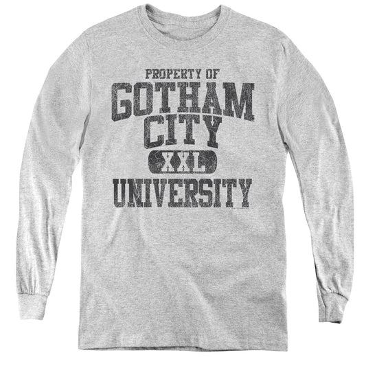 Batman Property Of Gcu Long Sleeve Kids Youth T Shirt Athletic Heather
