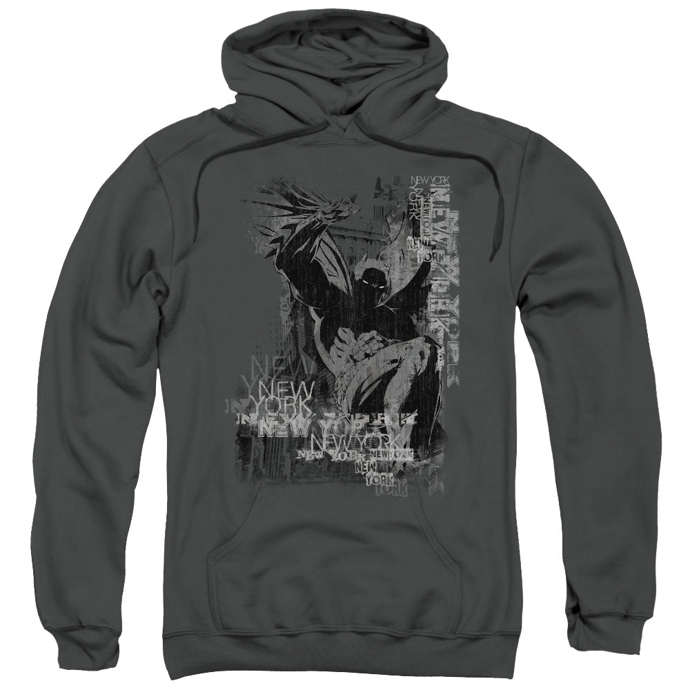 Batman The Knight Life Mens Hoodie Charcoal