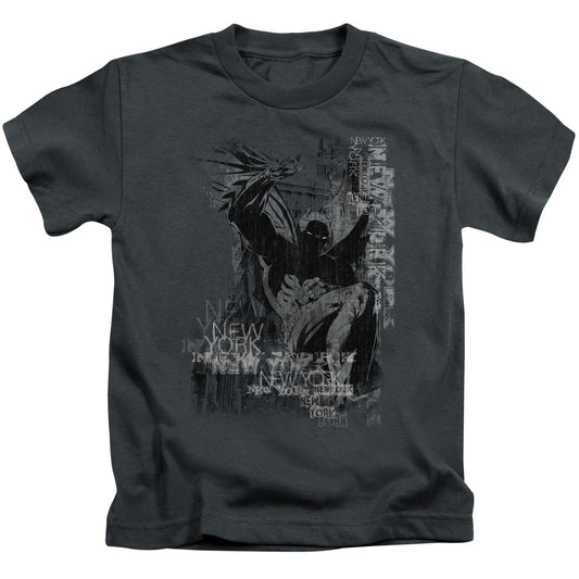 Batman The Knight Life Juvenile Kids Youth T Shirt Charcoal