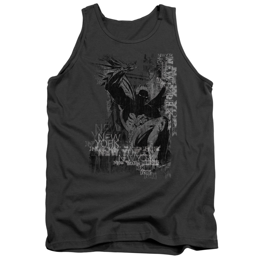 Batman The Knight Life Mens Tank Top Shirt Charcoal