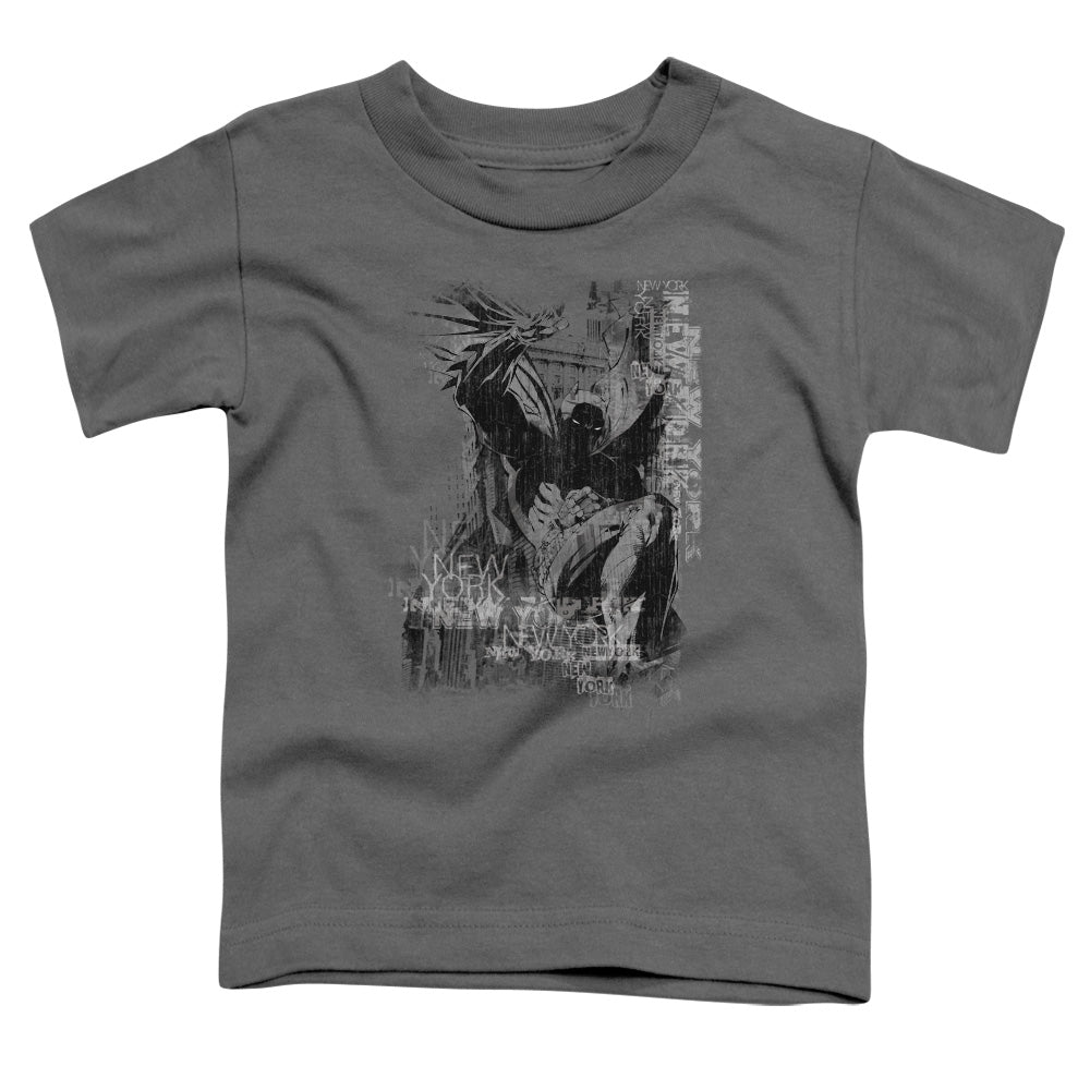 Batman The Knight Life Toddler Kids Youth T Shirt Charcoal