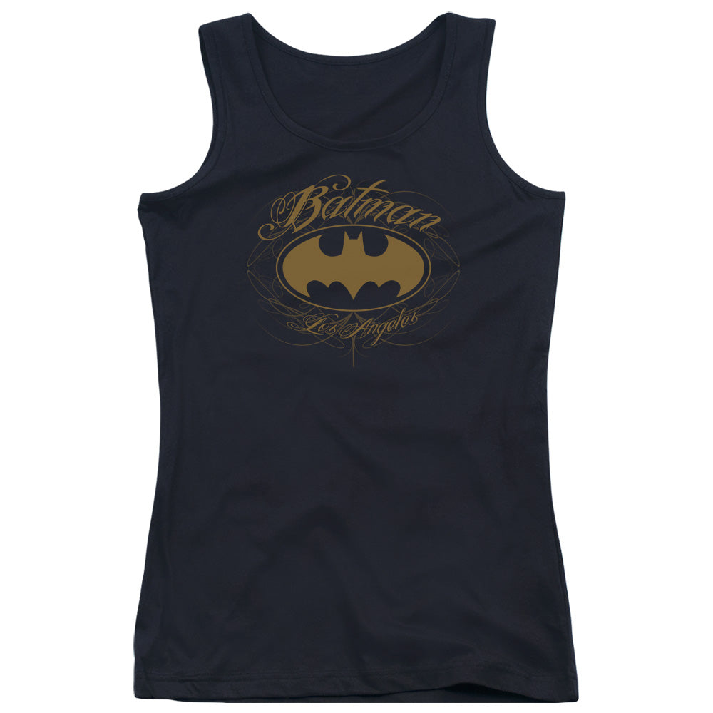 Batman Batman La Womens Tank Top Shirt Black