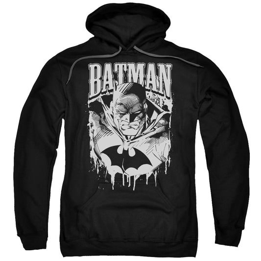 Batman Bat Metal Mens Hoodie Black