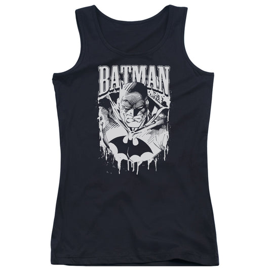 Batman Bat Metal Womens Tank Top Shirt Black