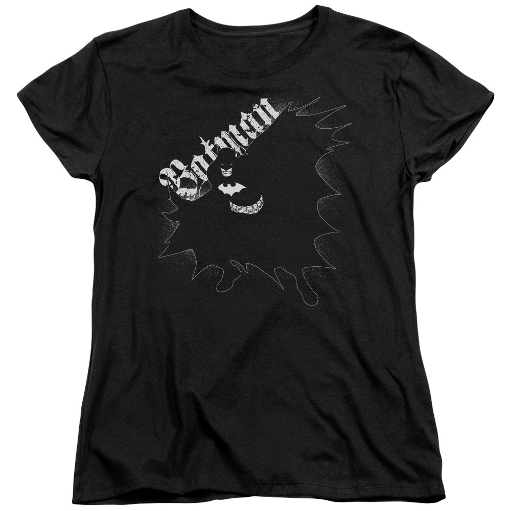 Batman Darkness Womens T Shirt Black