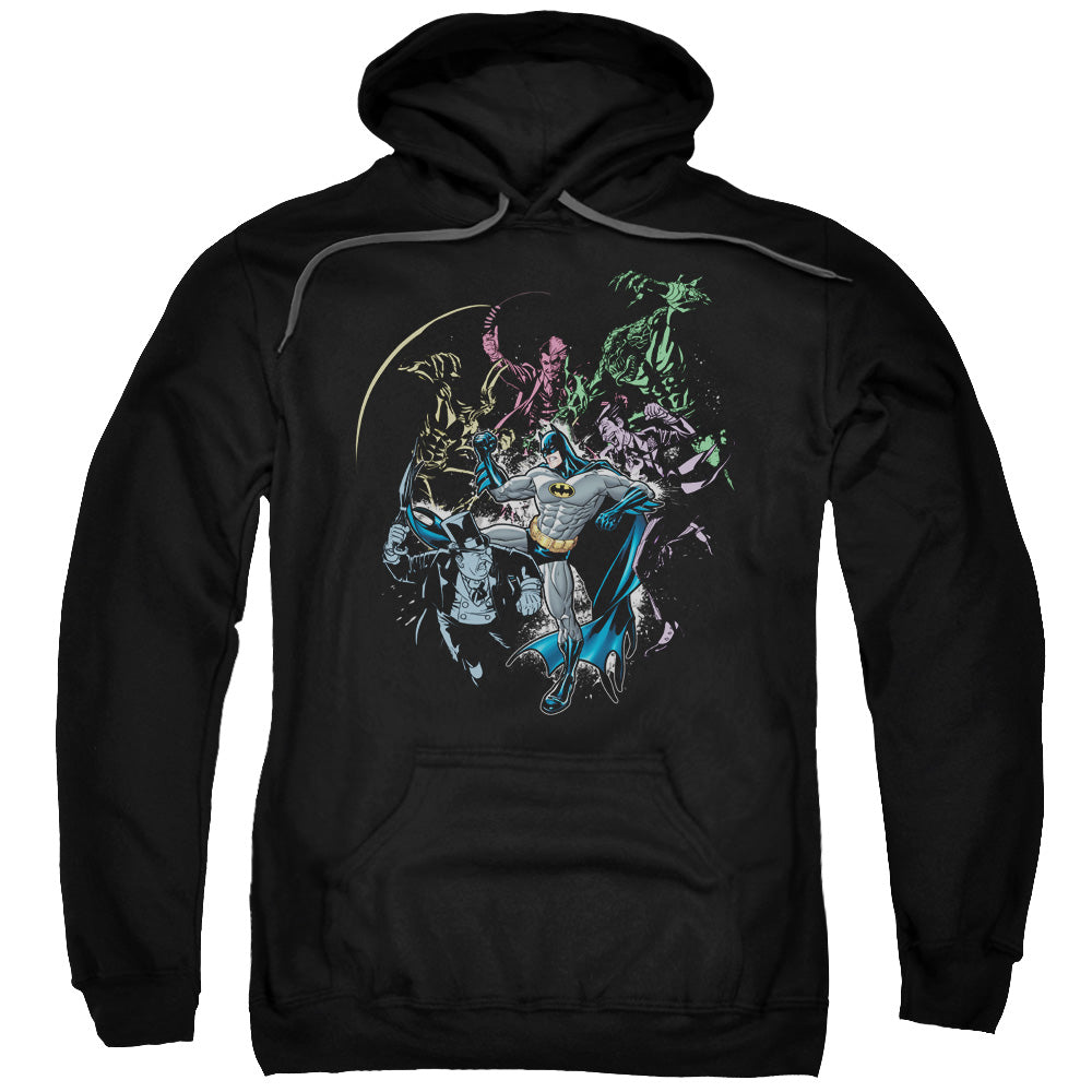 Batman Surrounded Mens Hoodie Black