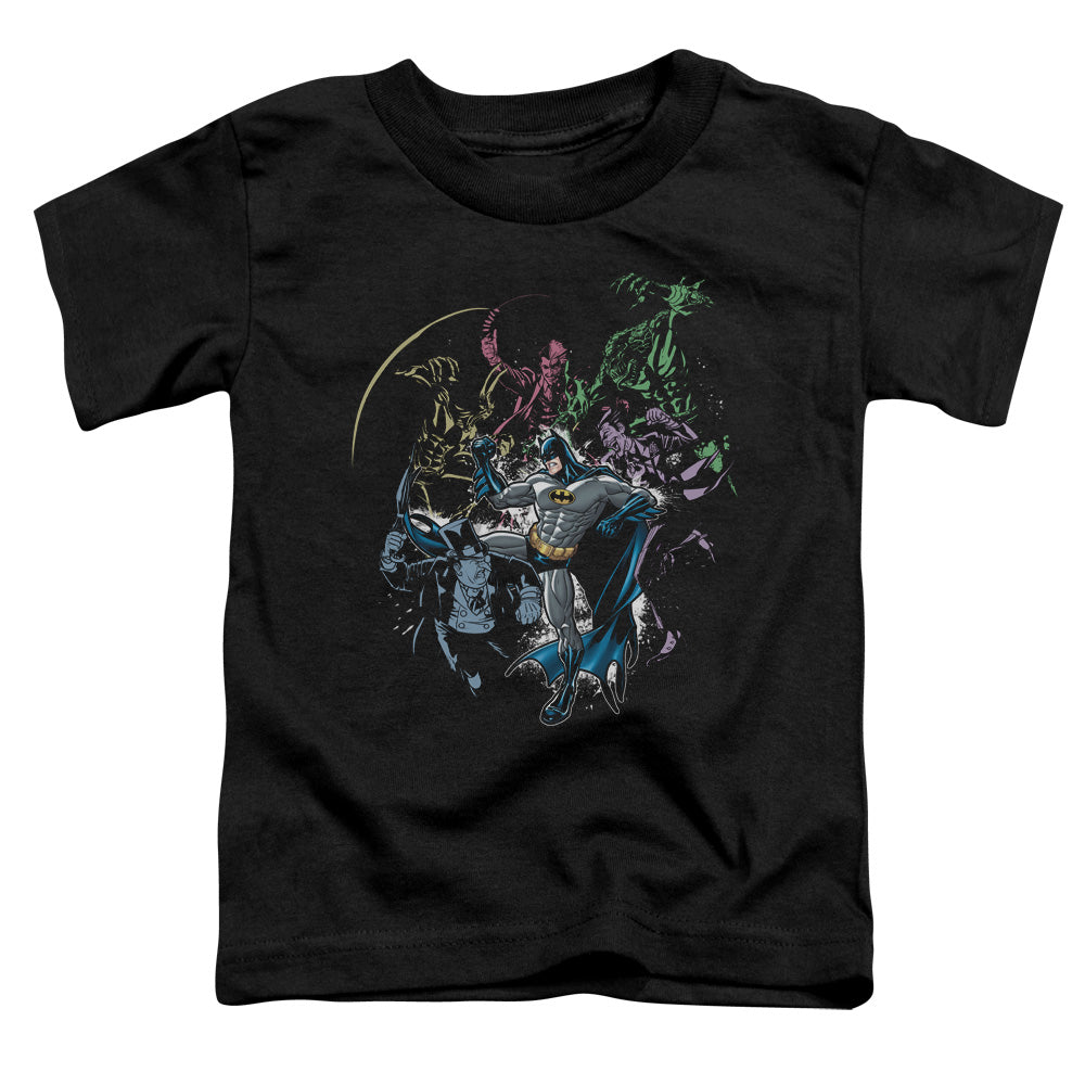 Batman Surrounded Toddler Kids Youth T Shirt Black