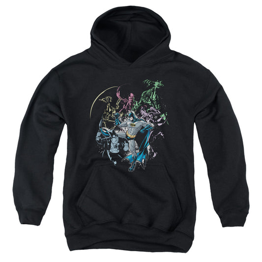 Batman Surrounded Kids Youth Hoodie Black