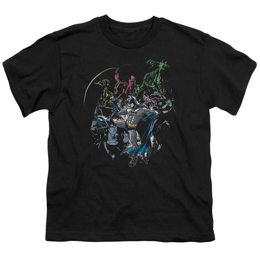 Batman Surrounded Kids Youth T Shirt Black