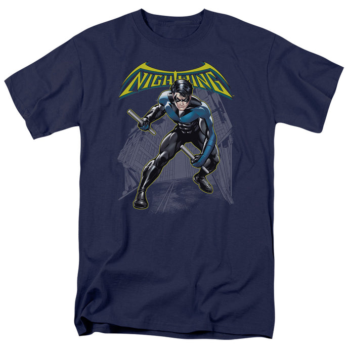 Batman Nightwing Mens T Shirt Navy Blue