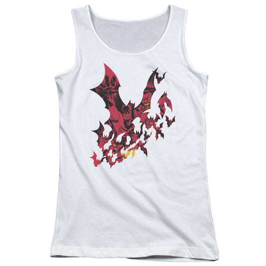 Batman Broken City Womens Tank Top Shirt White