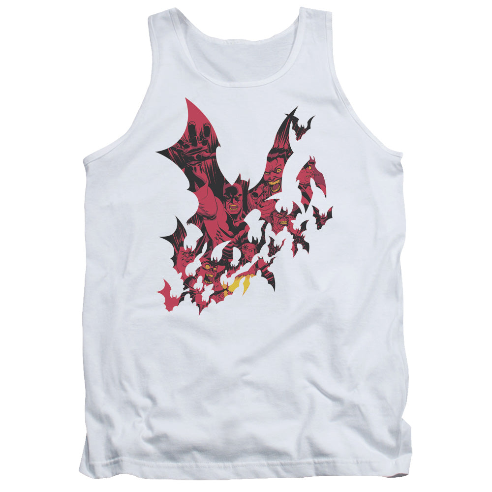 Batman Broken City Mens Tank Top Shirt White