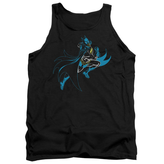 Batman Neon Batman Mens Tank Top Shirt Black