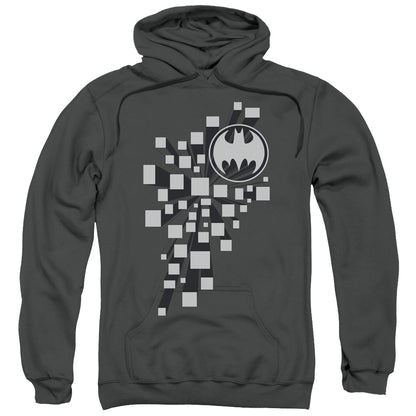 Batman Gotham 3d Mens Hoodie Charcoal