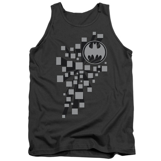 Batman Gotham 3d Mens Tank Top Shirt Charcoal