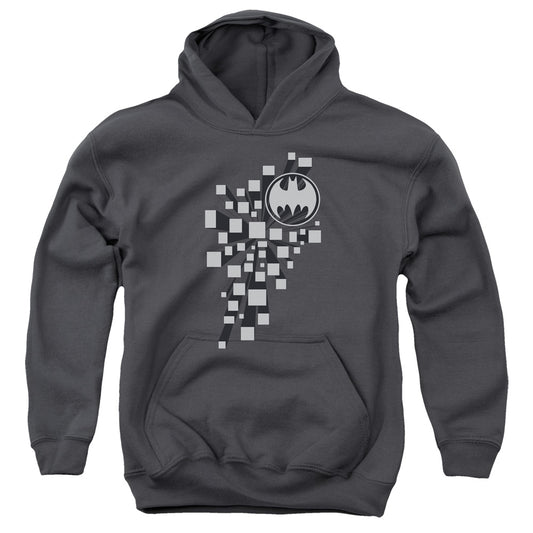 Batman Gotham 3d Kids Youth Hoodie Charcoal