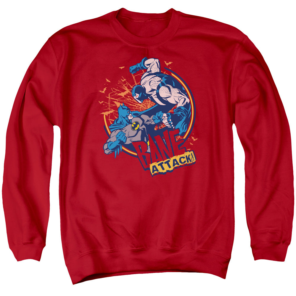 Batman Bane Atack! Mens Crewneck Sweatshirt Red