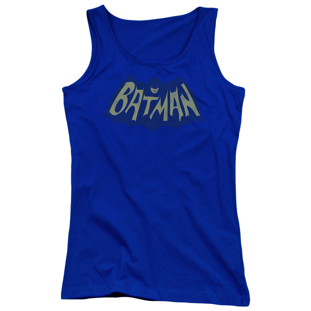 Batman Show Bat Logo Womens Tank Top Shirt Royal Blue