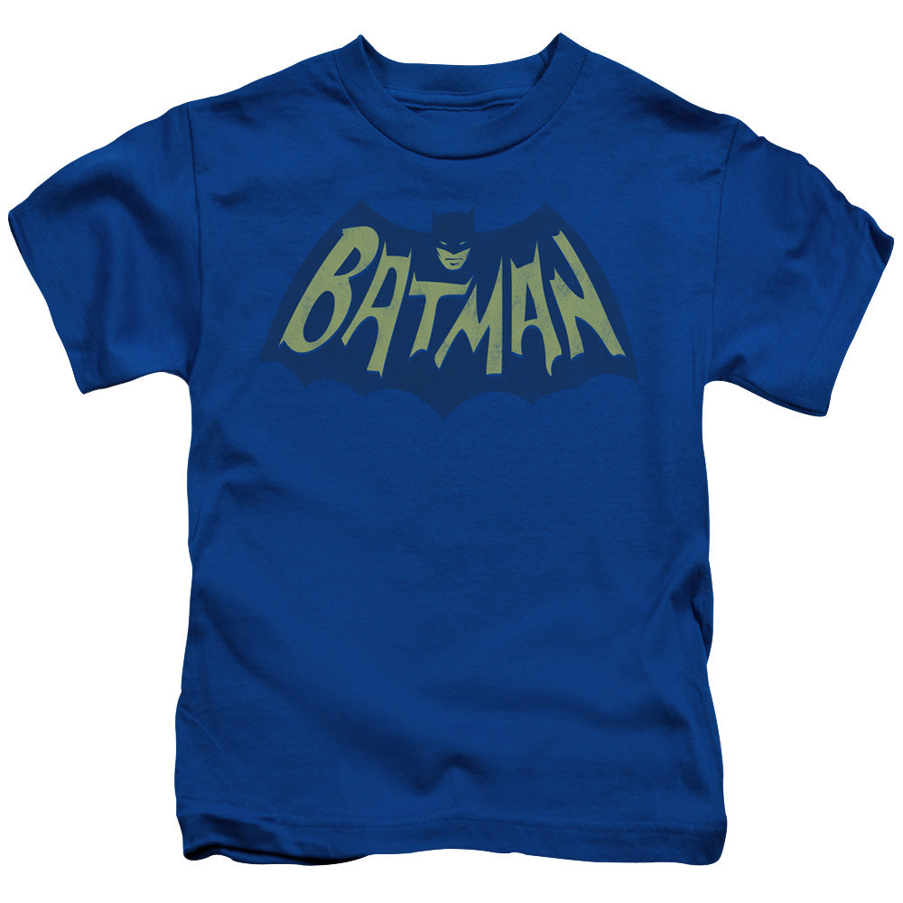Batman Show Bat Logo Juvenile Kids Youth T Shirt Royal Blue