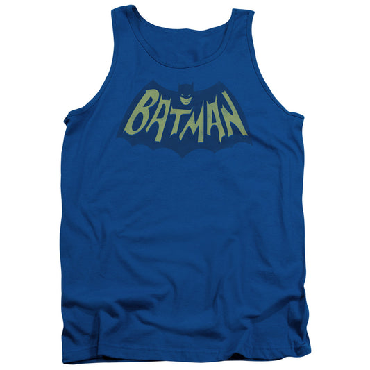 Batman Show Bat Logo Mens Tank Top Shirt Royal Blue