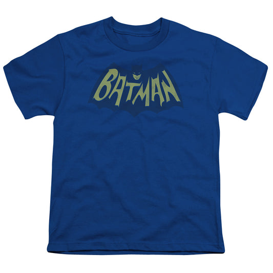 Batman Show Bat Logo Kids Youth T Shirt Royal Blue