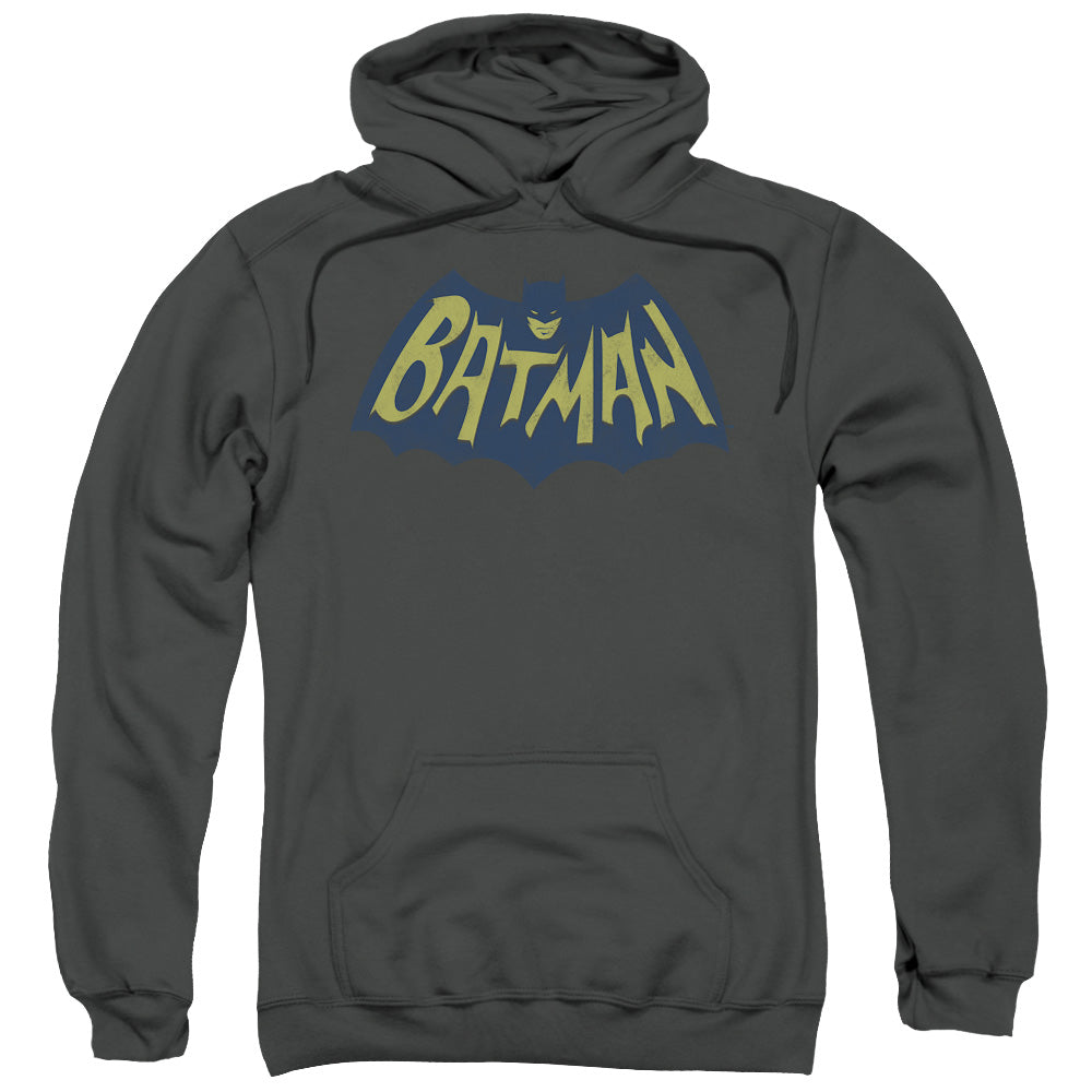 Batman Show Bat Logo Mens Hoodie Charcoal