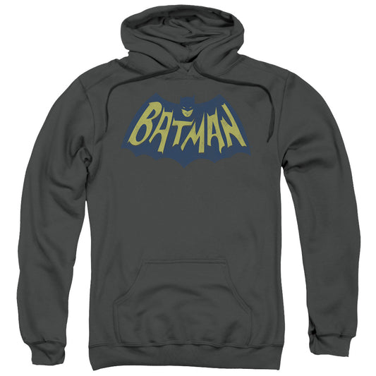 Batman Show Bat Logo Mens Hoodie Charcoal