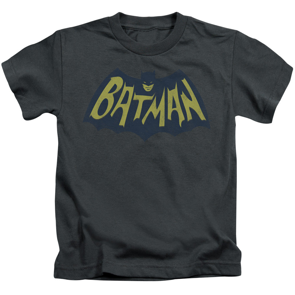 Batman Show Bat Logo Juvenile Kids Youth T Shirt Charcoal