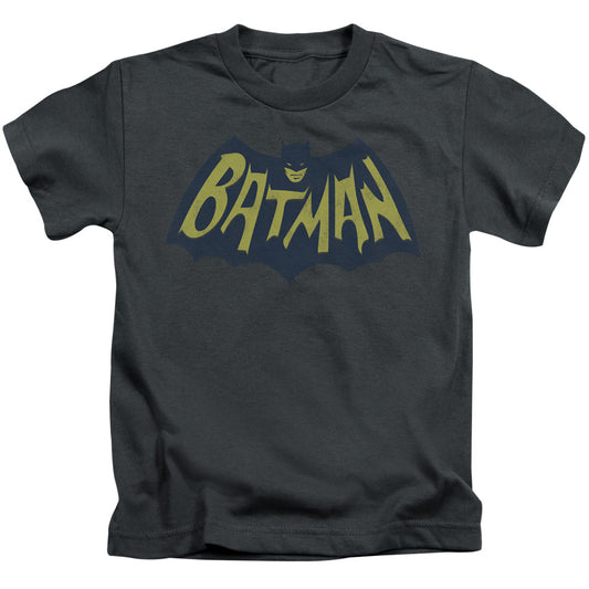 Batman Show Bat Logo Juvenile Kids Youth T Shirt Charcoal