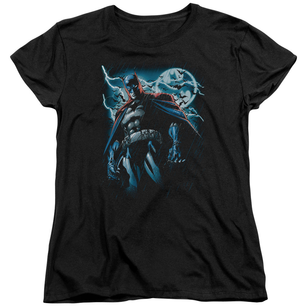 Batman Stormy Knight Womens T Shirt Black