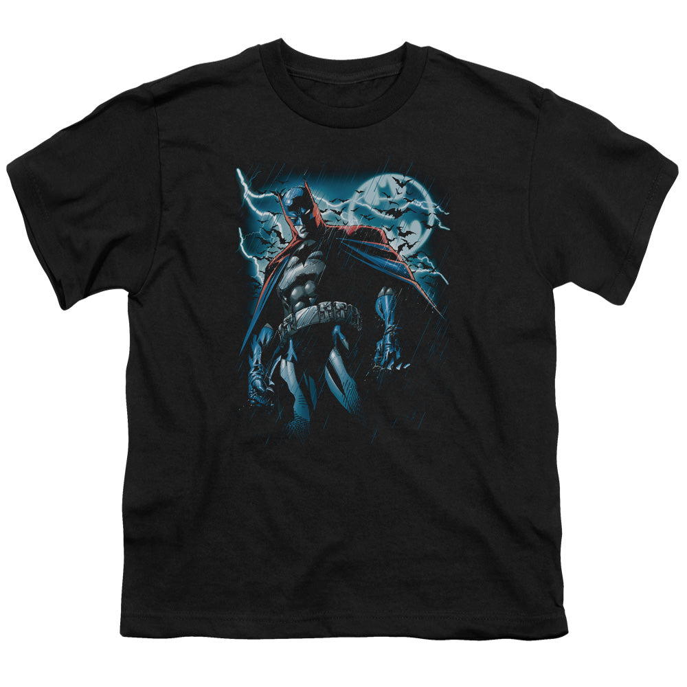 Batman Stormy Knight Kids Youth T Shirt Black