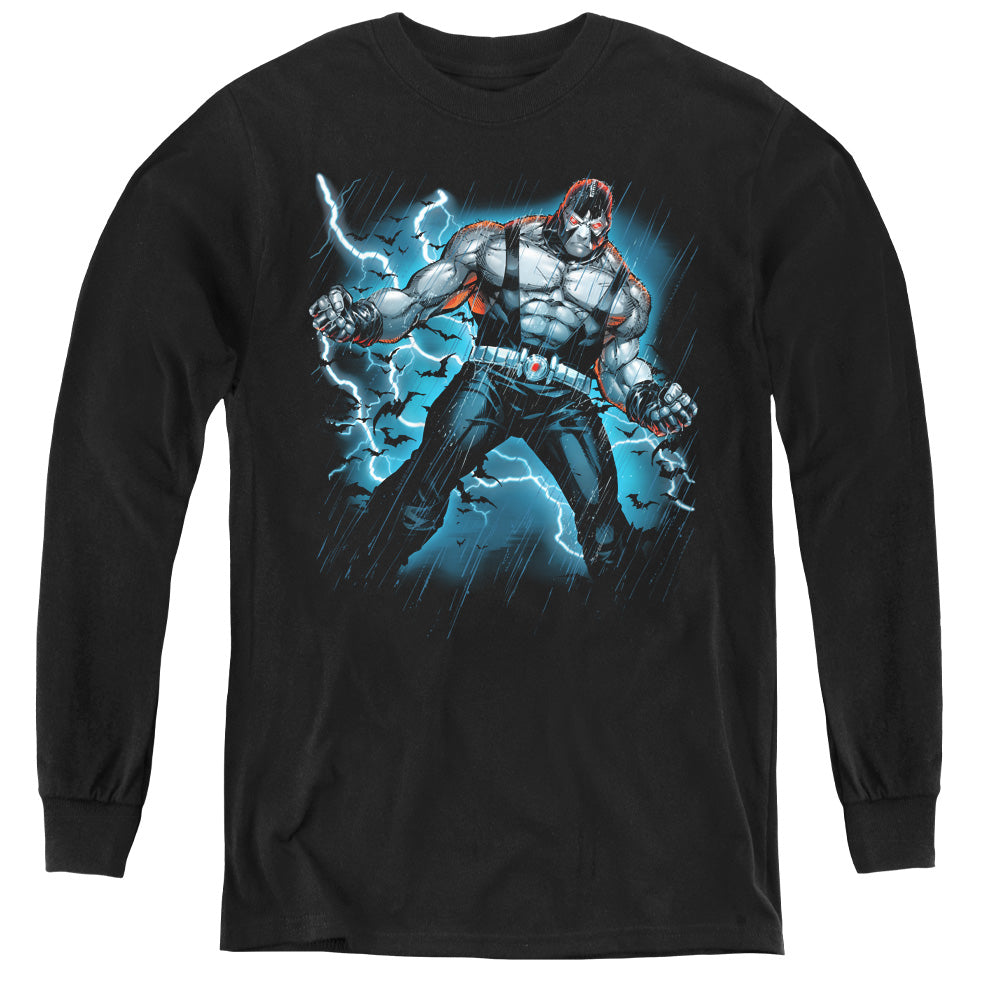 Batman Stormy Bane Long Sleeve Kids Youth T Shirt Black