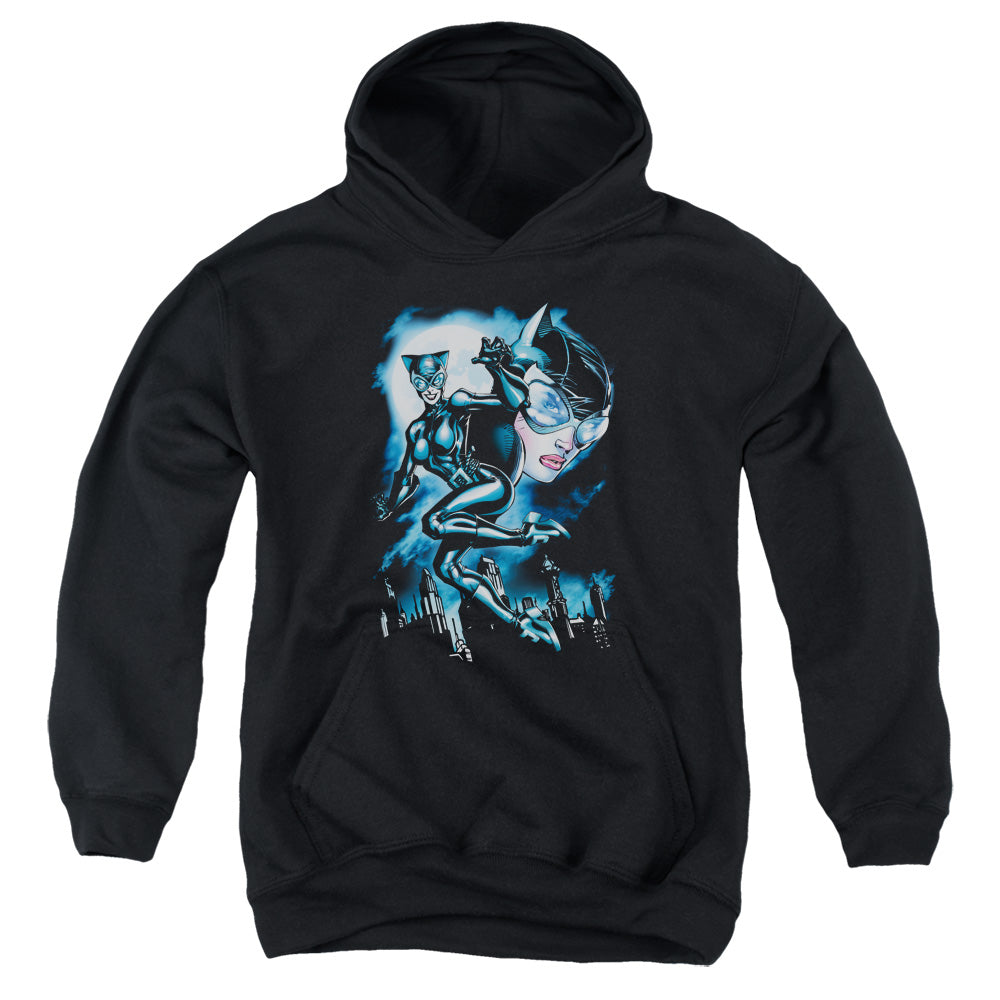 Batman Moonlight Cat Kids Youth Hoodie Black