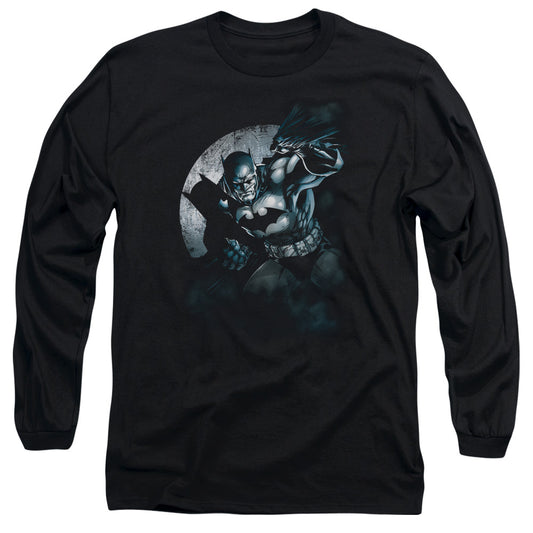 Batman Batman Spotlight Mens Long Sleeve Shirt Black