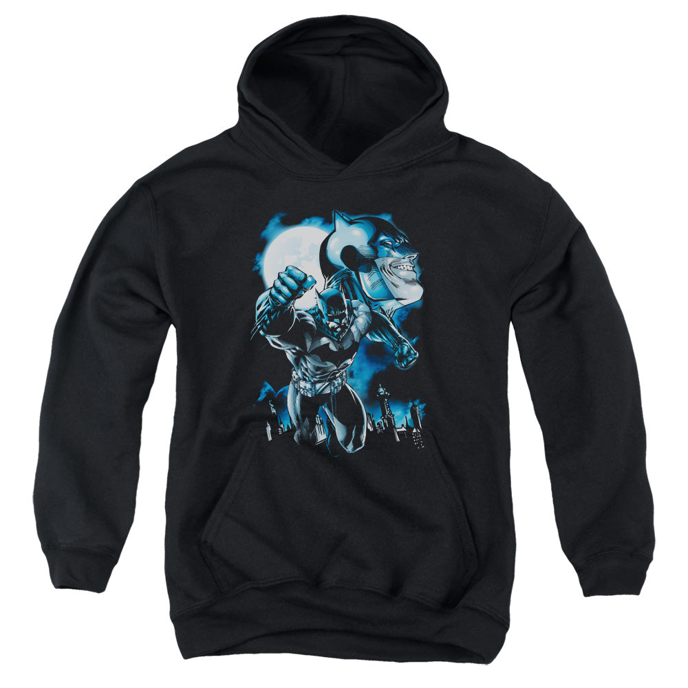 Batman Moonlight Bat Kids Youth Hoodie Black