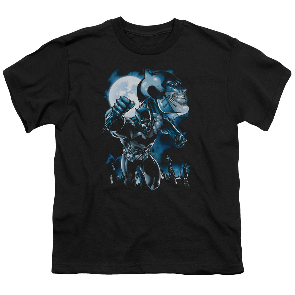 Batman Moonlight Bat Kids Youth T Shirt Black