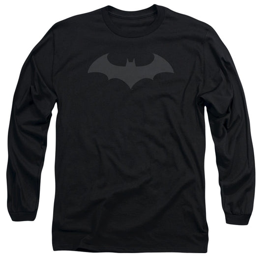 Batman Hush Logo Mens Long Sleeve Shirt Black