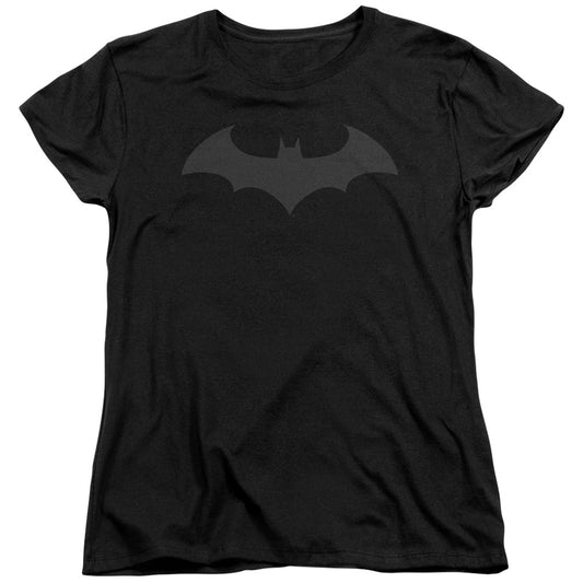 Batman Hush Logo Womens T Shirt Black