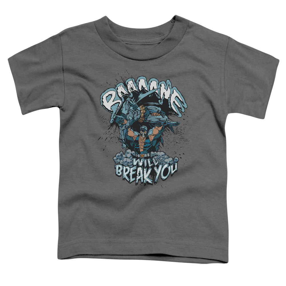 Batman Bane Will Break You Toddler Kids Youth T Shirt Charcoal