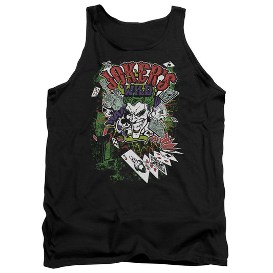 Batman Jokers Wild Mens Tank Top Shirt Black